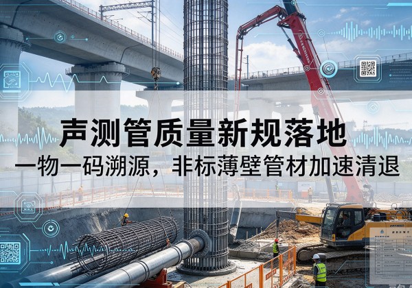 钦南声测管质量新规落地，一物一码溯源，非标薄壁管材加速清退